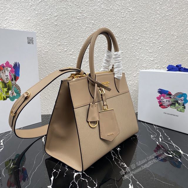 prada女包 普拉達專櫃經典爆款手袋 1BA102 Prada十字紋牛皮手提包 Prada肩背女包  pyd2269